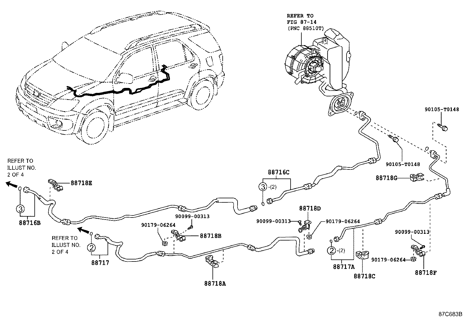 FORTUNER |  HEATING AIR CONDITIONING COOLER PIPING