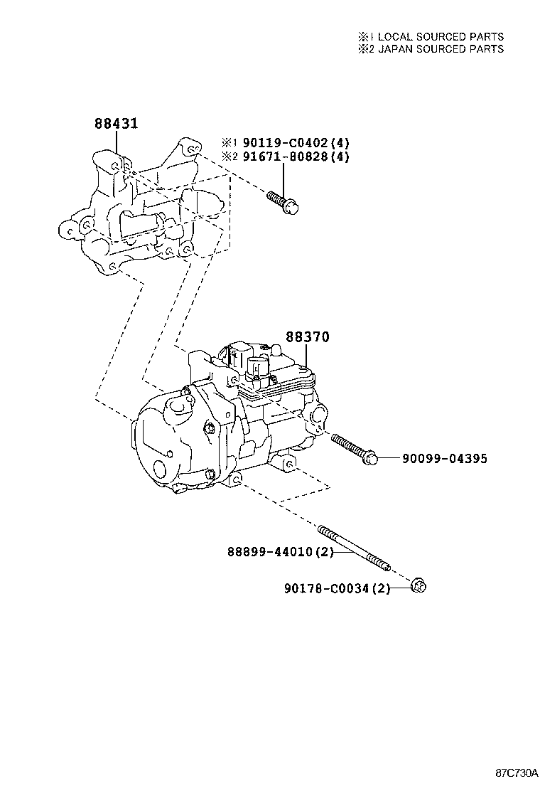  CAMRY HYBRID CHINA |  HEATING AIR CONDITIONING COMPRESSOR