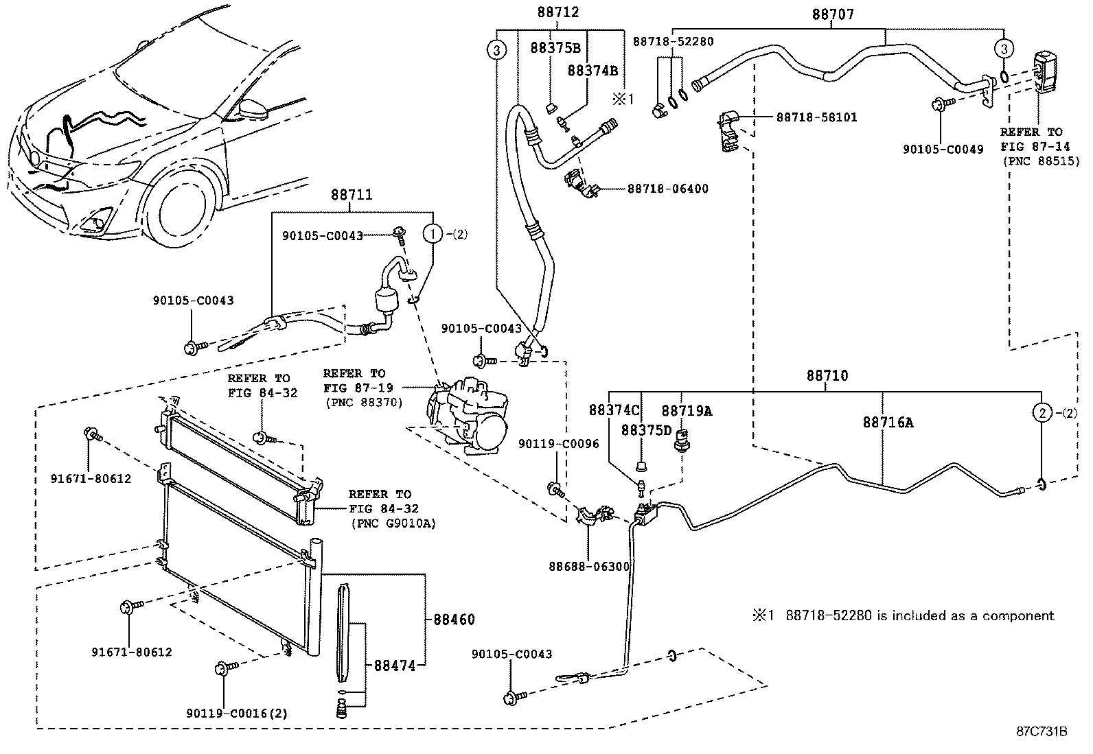  CAMRY HYBRID CHINA |  HEATING AIR CONDITIONING COOLER PIPING