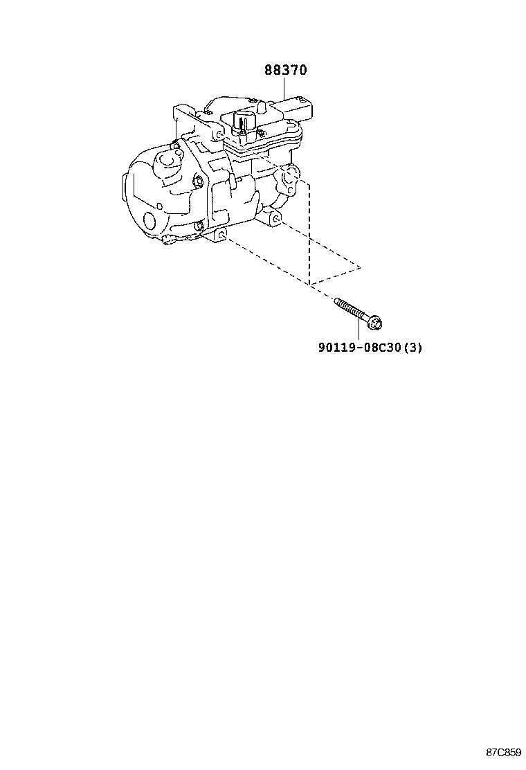  PRIUS V |  HEATING AIR CONDITIONING COMPRESSOR