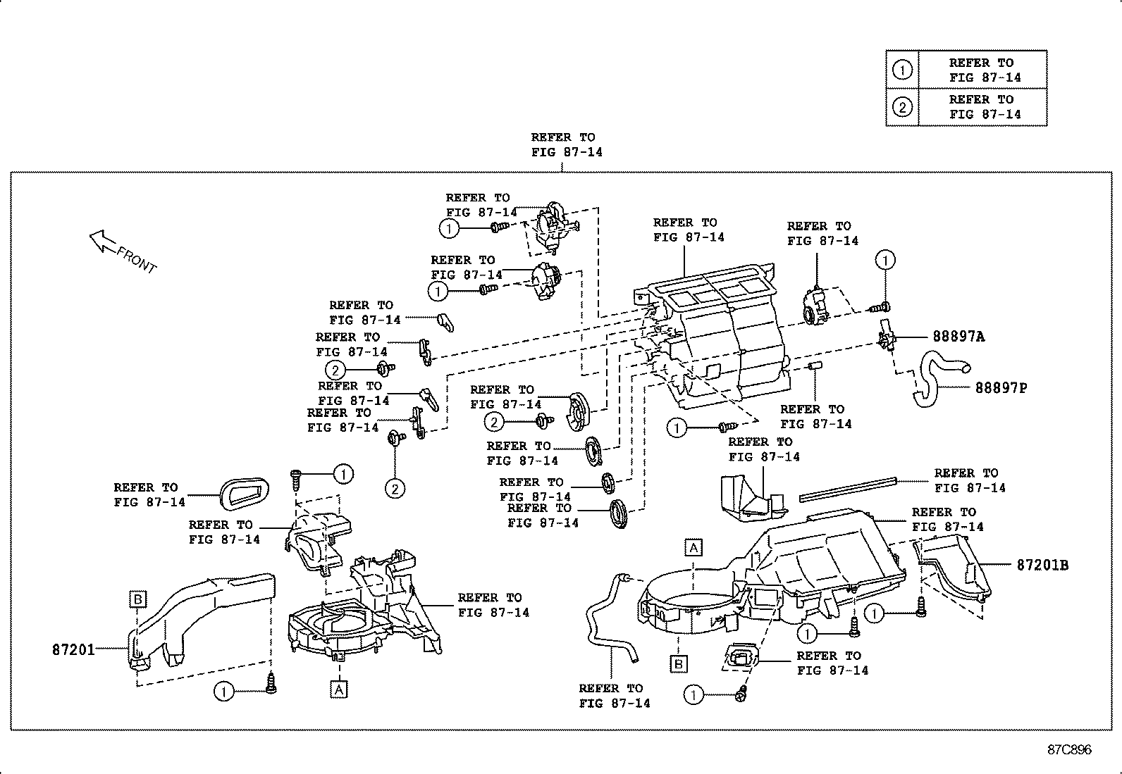  GT86 86 |  HEATING AIR CONDITIONING CONTROL AIR DUCT
