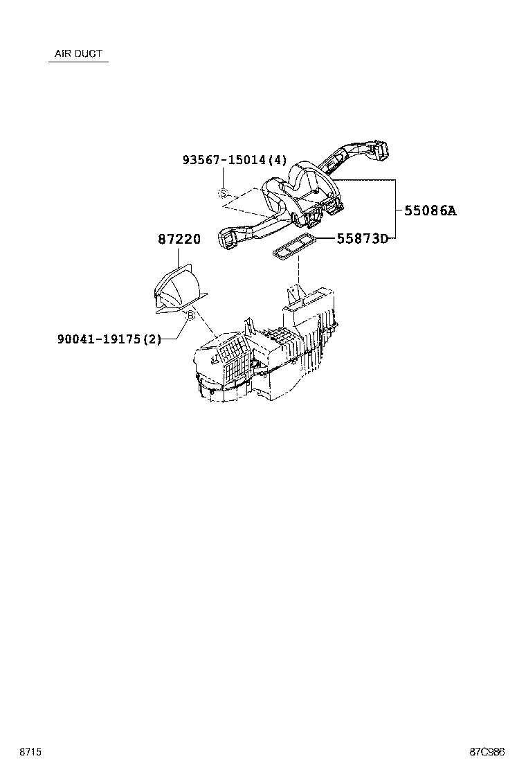  RUSH |  HEATING AIR CONDITIONING CONTROL AIR DUCT