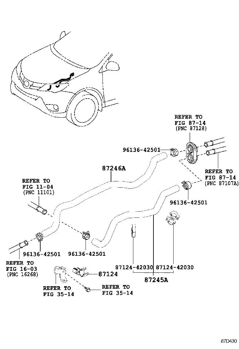  RAV4 |  HEATING AIR CONDITIONING WATER PIPING
