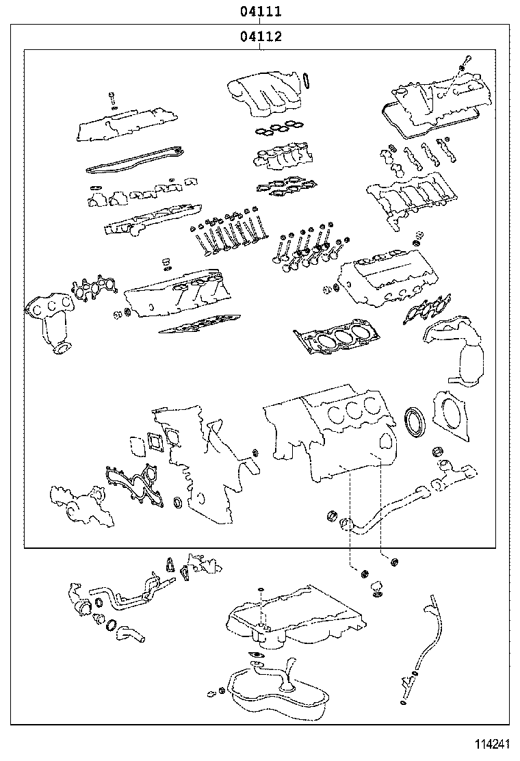  HIGHLANDER CHINA |  ENGINE OVERHAUL GASKET KIT