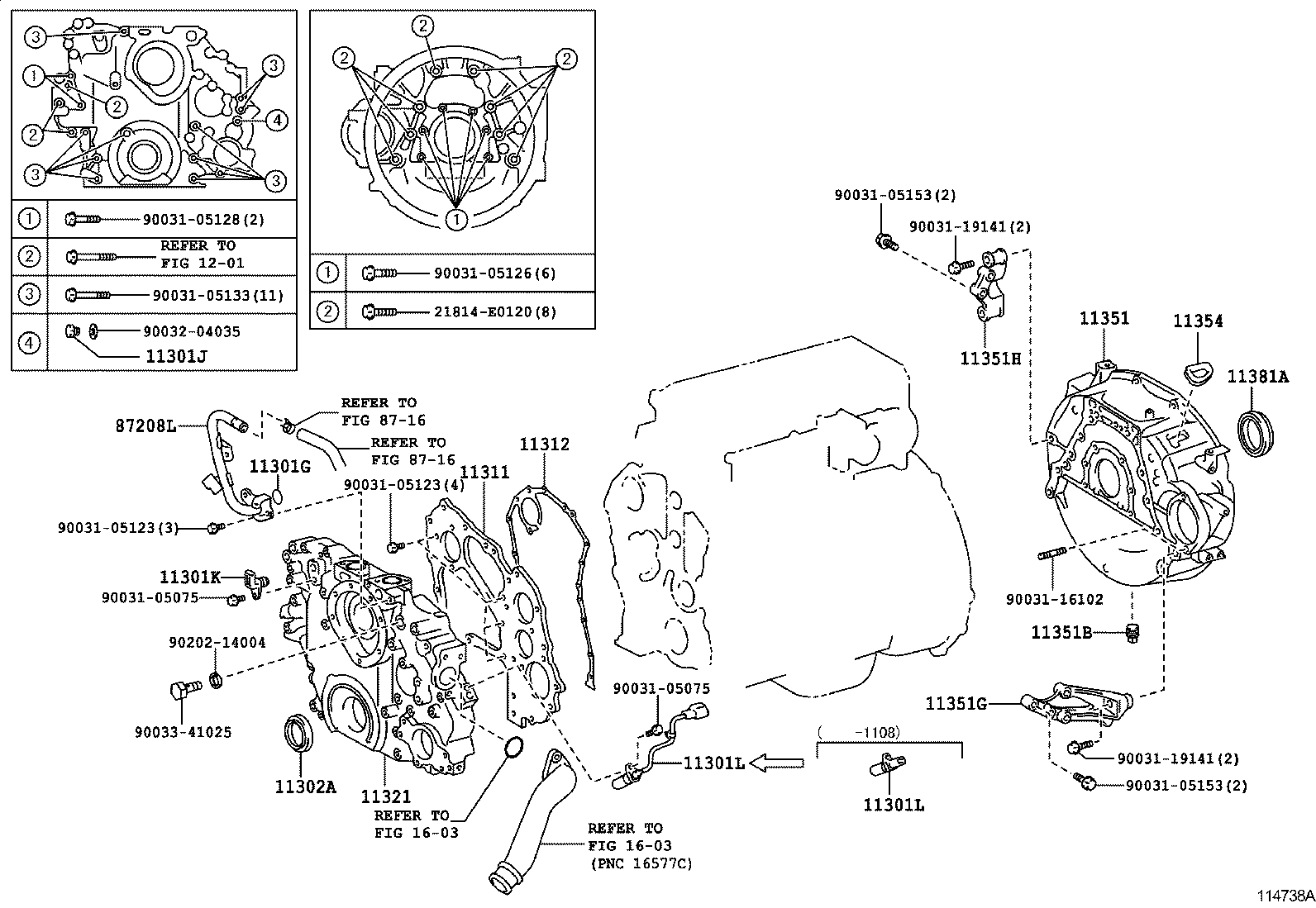  COASTER CHINA |  TIMING GEAR COVER REAR END PLATE