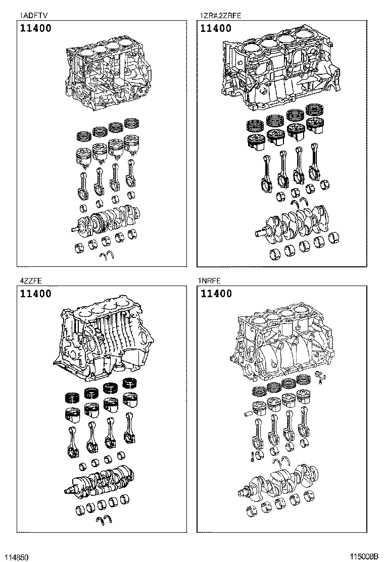  AURIS UKP |  SHORT BLOCK ASSEMBLY