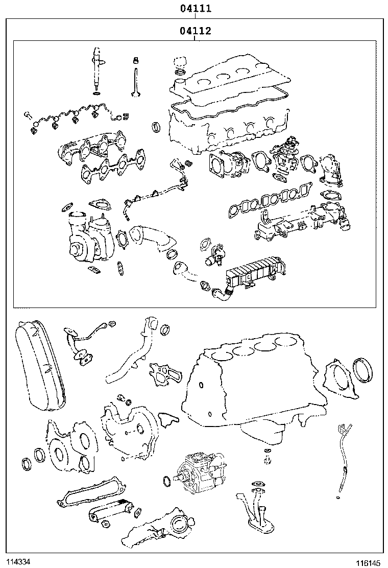  FORTUNER |  ENGINE OVERHAUL GASKET KIT