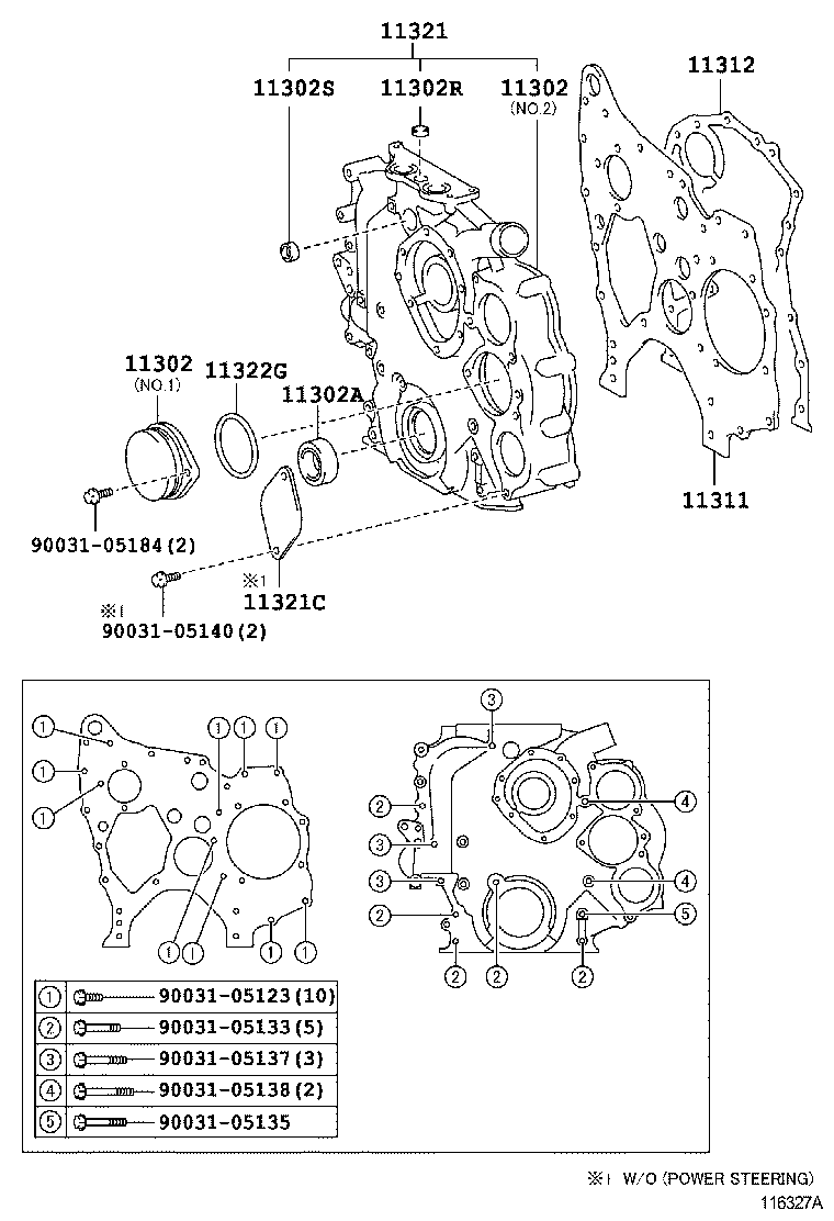  DYNA |  TIMING GEAR COVER REAR END PLATE