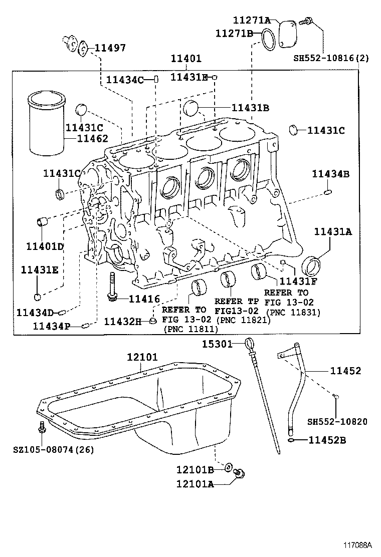  DYNA |  CYLINDER BLOCK