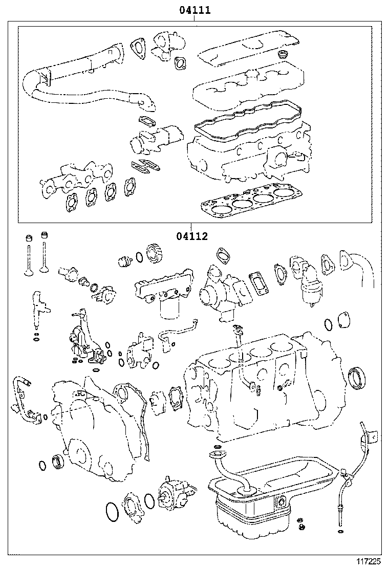  COASTER CHINA |  ENGINE OVERHAUL GASKET KIT