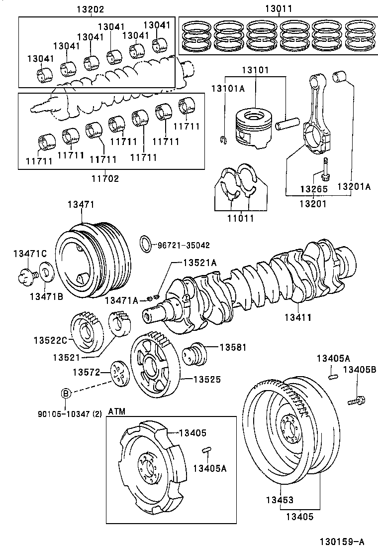  COASTER |  CRANKSHAFT PISTON