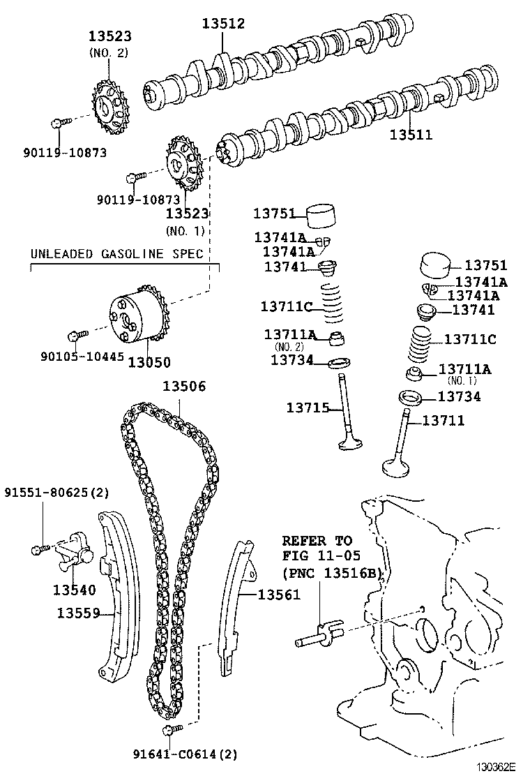  COROLLA |  CAMSHAFT VALVE