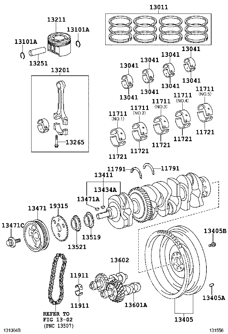  CAMRY HYBRID ASIA |  CRANKSHAFT PISTON