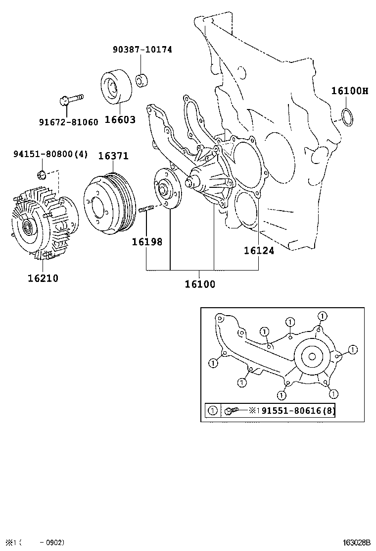  COASTER |  WATER PUMP