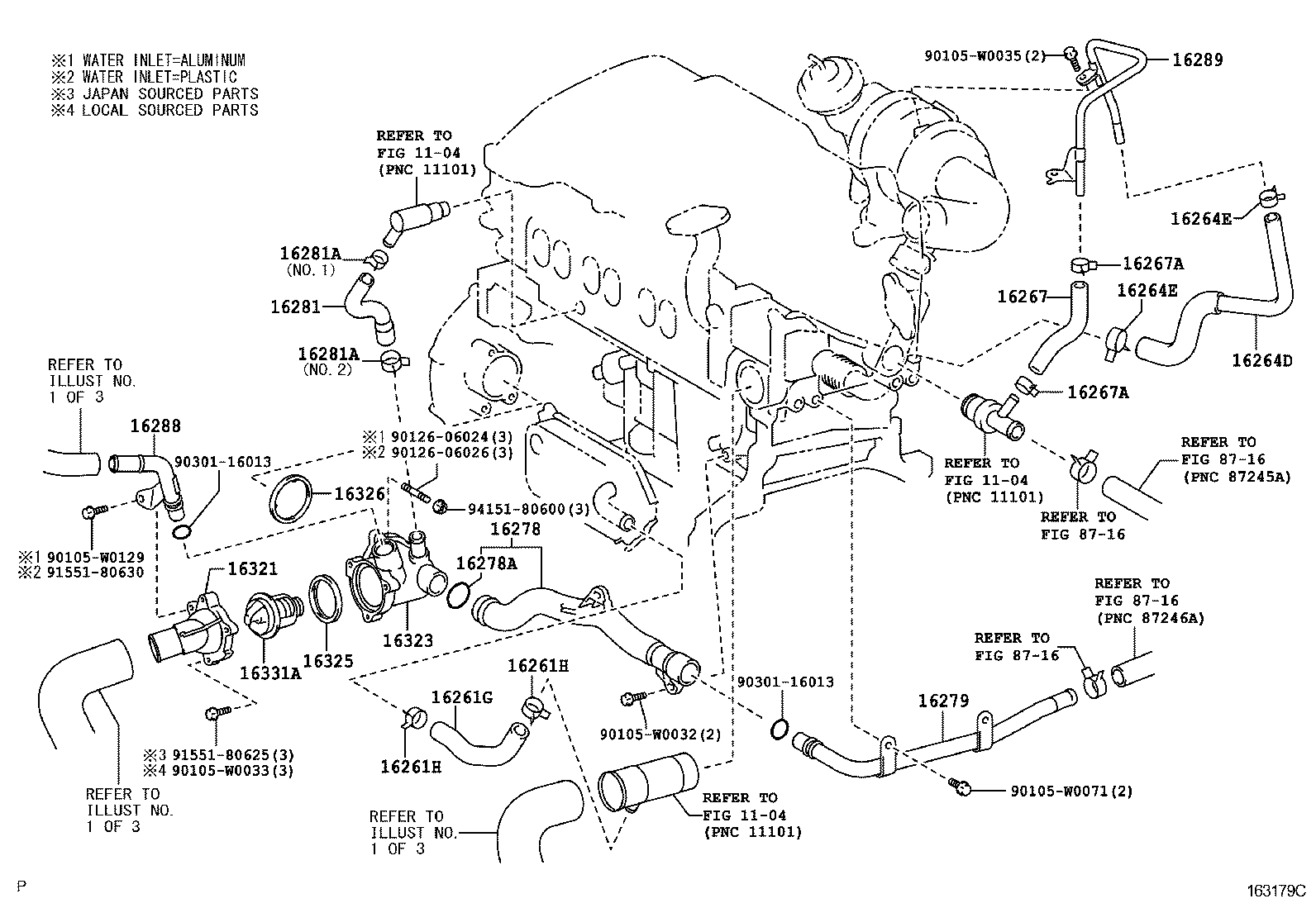  AURIS UKP |  RADIATOR WATER OUTLET