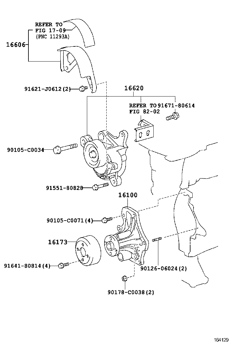  CAMRY CHINA |  WATER PUMP