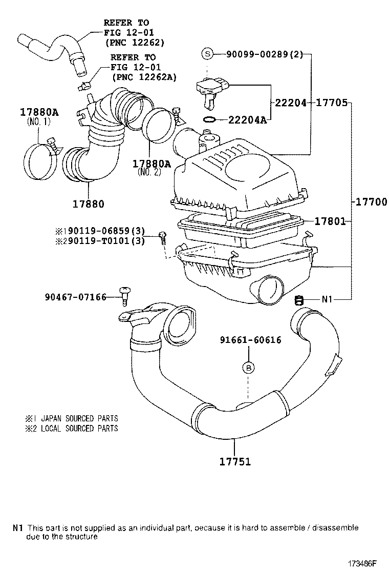  COROLLA |  AIR CLEANER