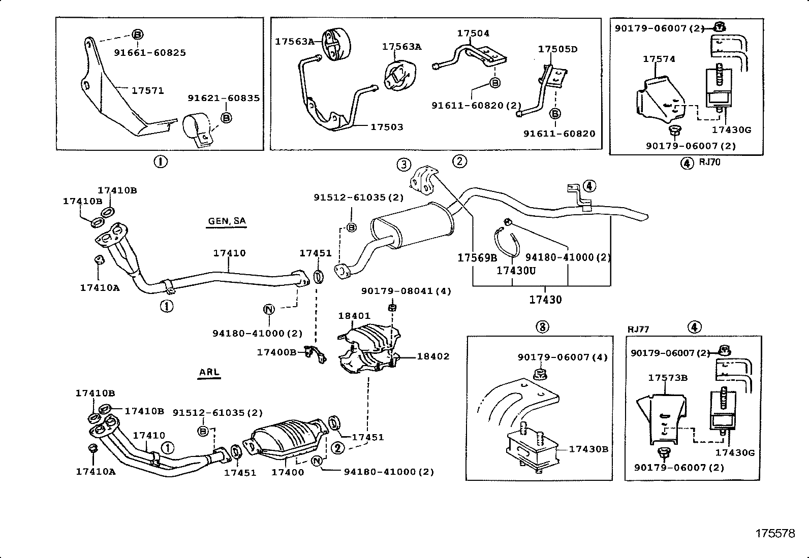  LAND CRUISER 70 |  EXHAUST PIPE