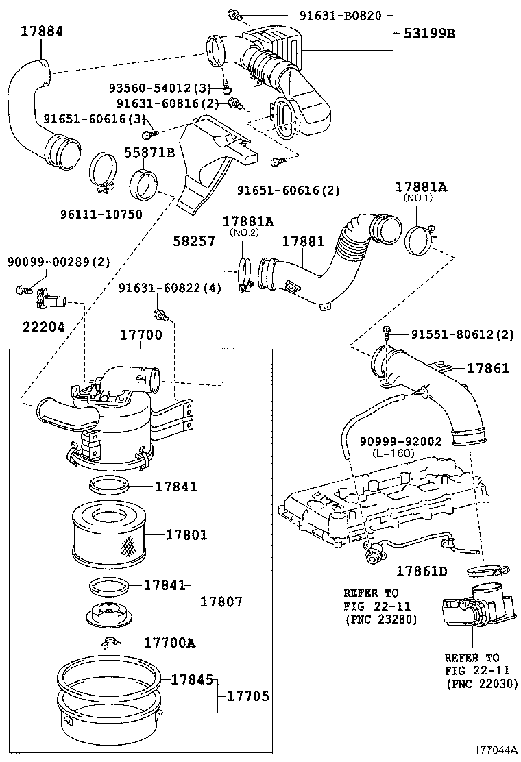  COASTER |  AIR CLEANER