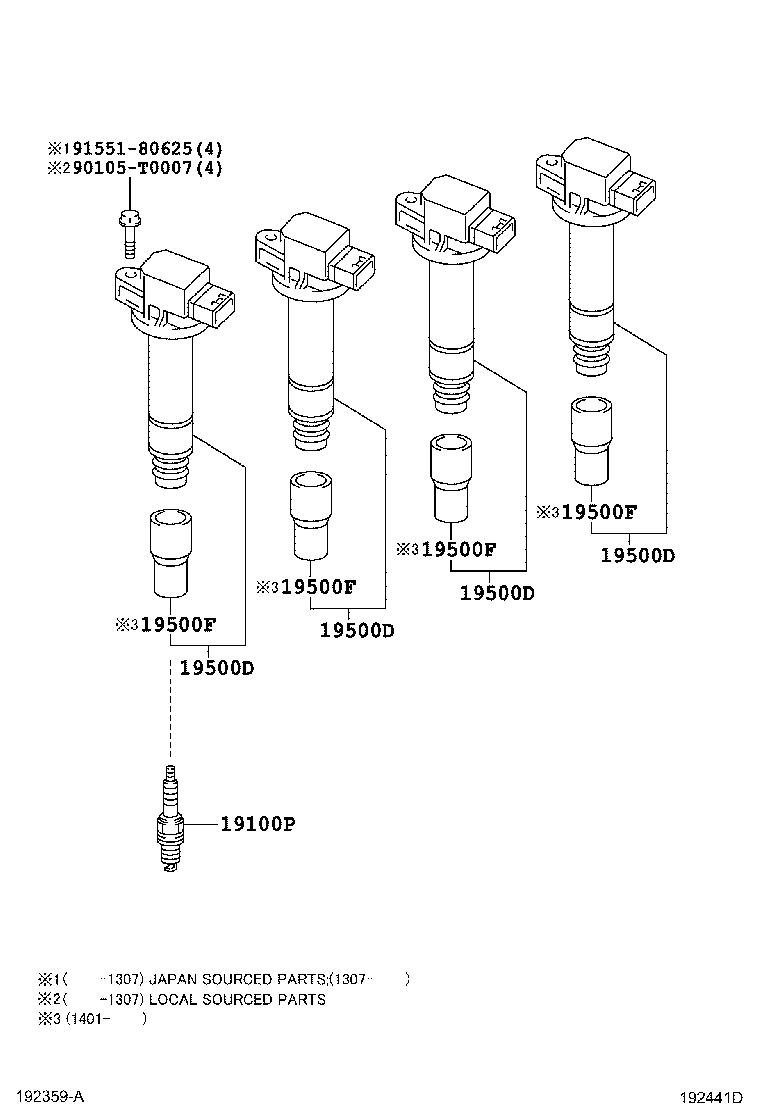  YARIS ASIA |  IGNITION COIL SPARK PLUG