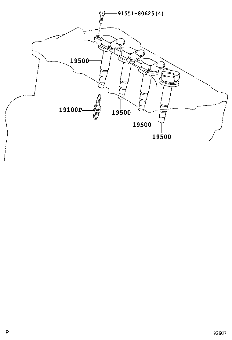  COROLLA S AMERICA |  IGNITION COIL SPARK PLUG