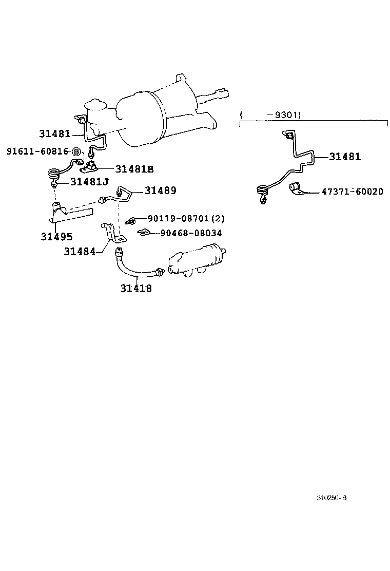  LAND CRUISER 70 |  CLUTCH PEDAL FLEXIBLE HOSE