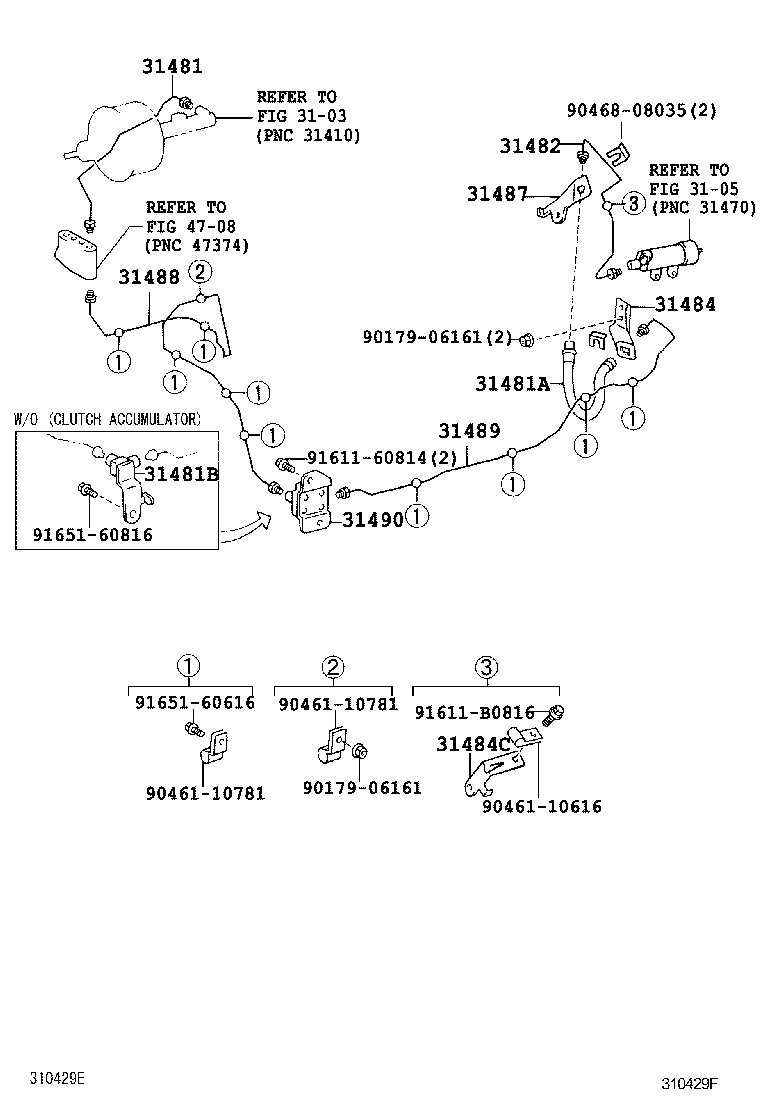  COASTER |  CLUTCH PEDAL FLEXIBLE HOSE