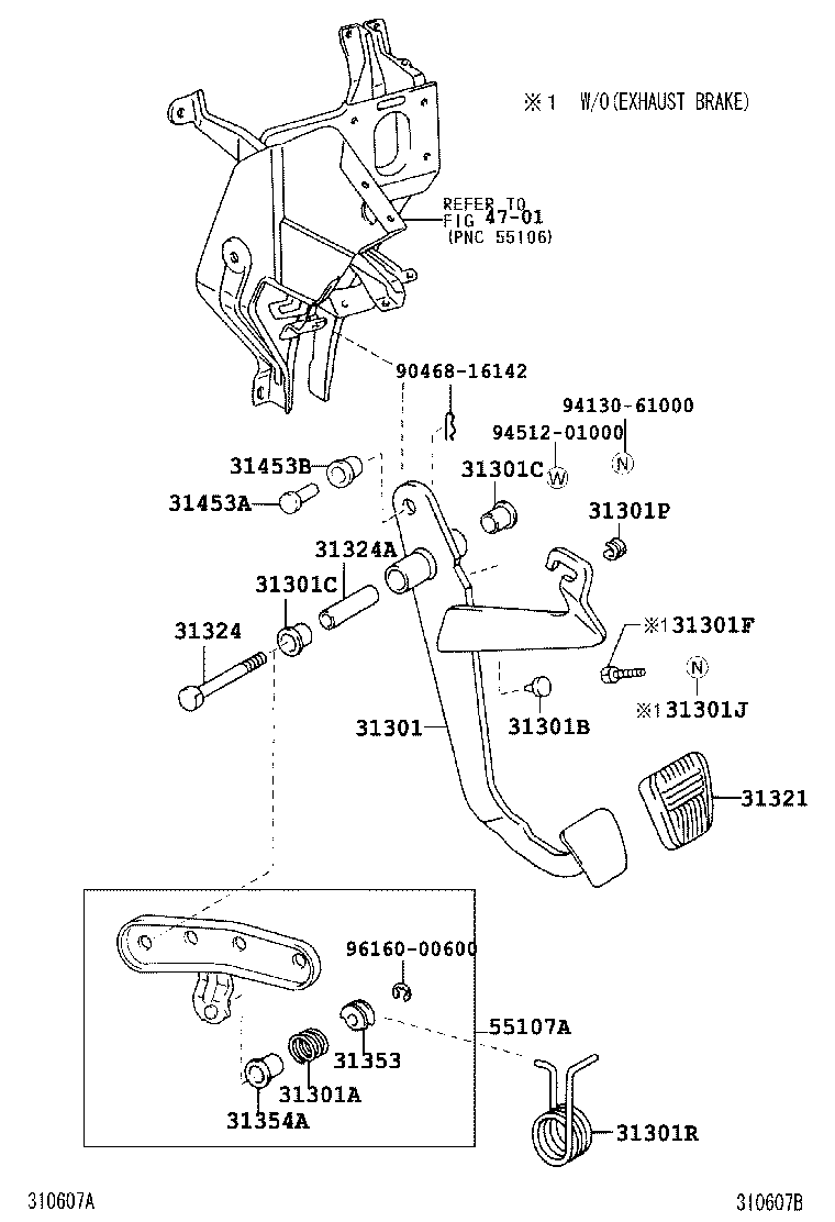  COASTER |  CLUTCH PEDAL FLEXIBLE HOSE