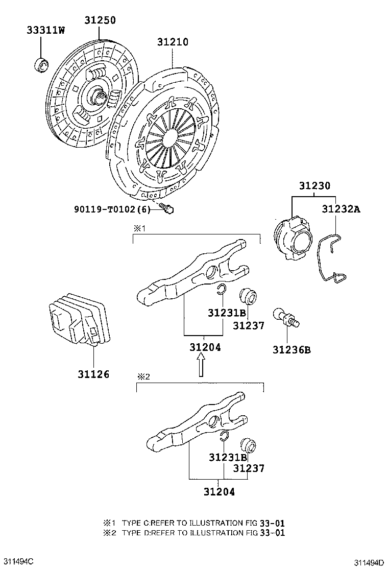  FORTUNER |  CLUTCH RELEASE FORK