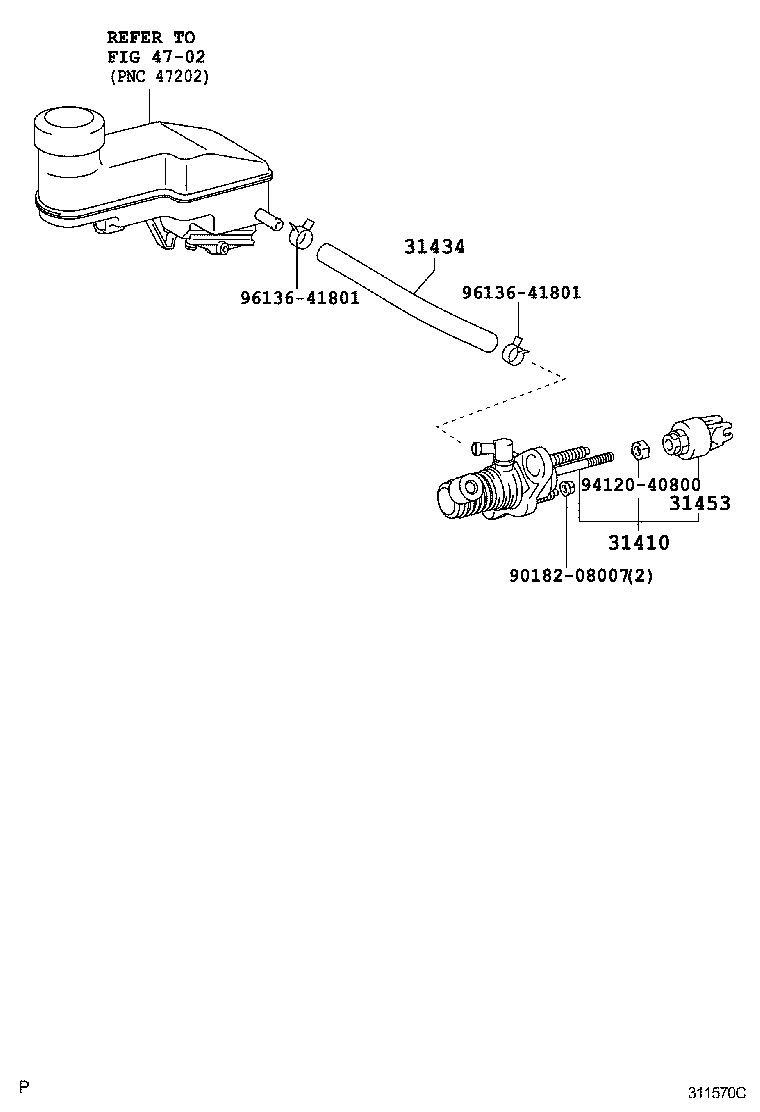  YARIS ASIA |  CLUTCH MASTER CYLINDER