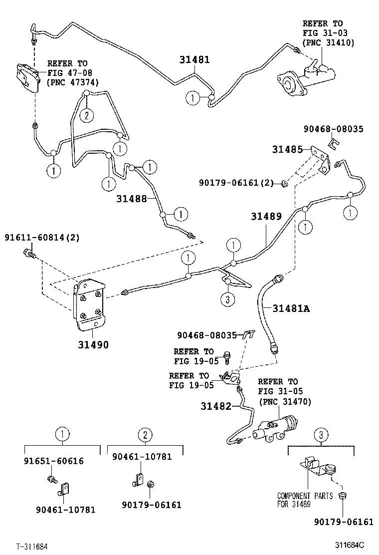  COASTER |  CLUTCH PEDAL FLEXIBLE HOSE