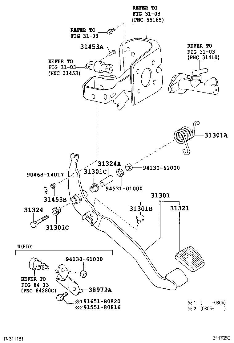  DYNA |  CLUTCH PEDAL FLEXIBLE HOSE