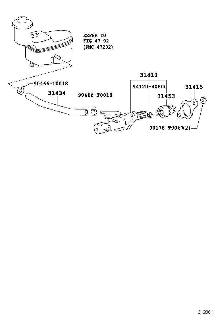  FORTUNER |  CLUTCH MASTER CYLINDER