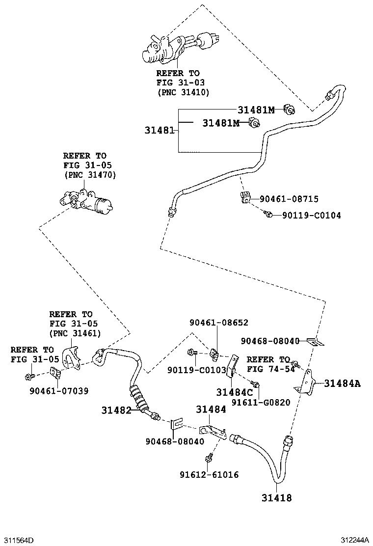  RAV4 CHINA |  CLUTCH PEDAL FLEXIBLE HOSE