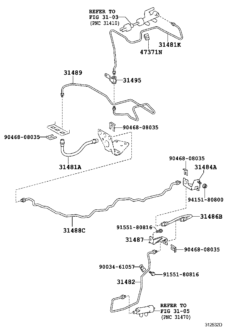  DYNA |  CLUTCH PEDAL FLEXIBLE HOSE