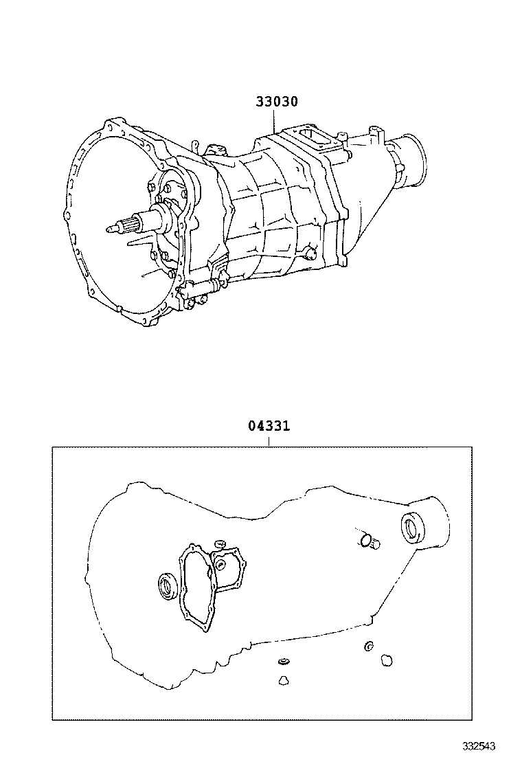  HIACE |  TRANSAXLE OR TRANSMISSION ASSY GASKET KIT MTM