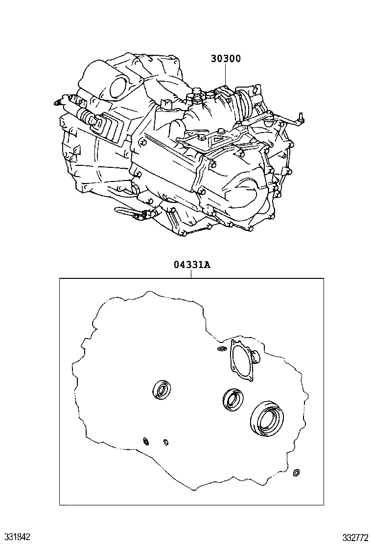 RAV4 | TRANSAXLE OR TRANSMISSION ASSY GASKET KIT MTM