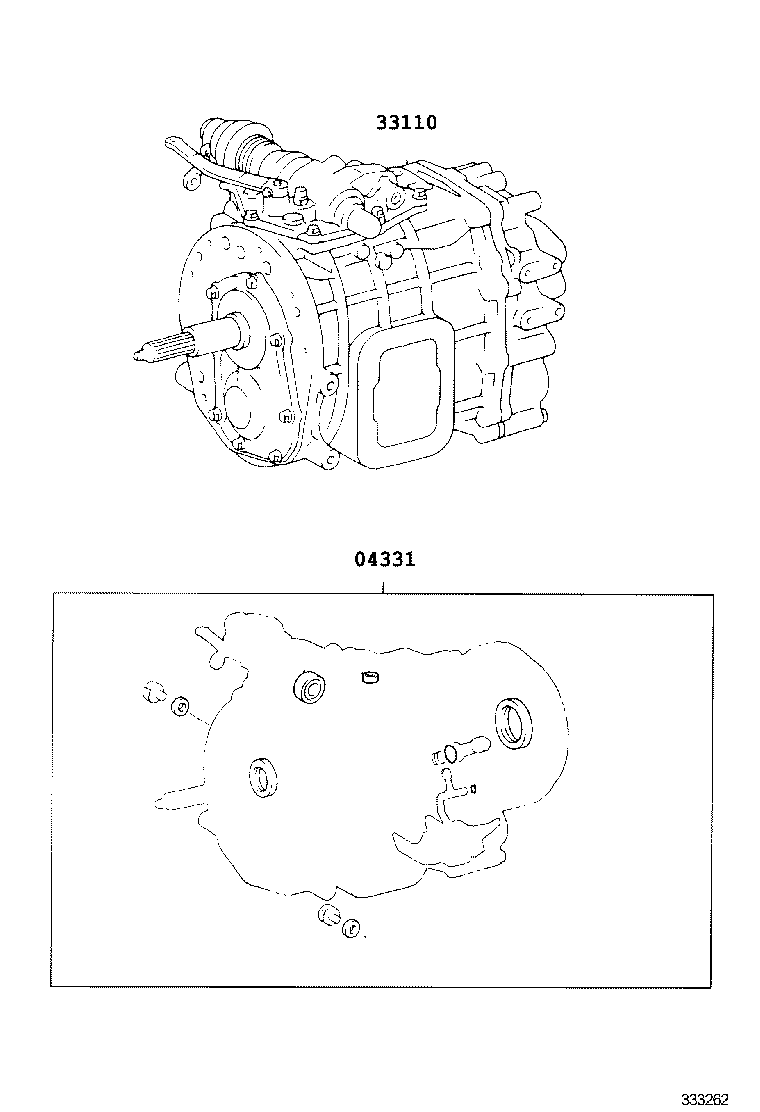  COASTER CHINA |  TRANSAXLE OR TRANSMISSION ASSY GASKET KIT MTM
