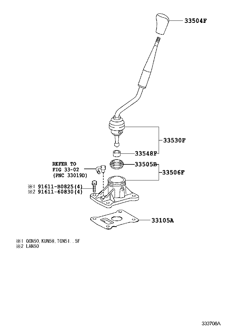  FORTUNER |  SHIFT LEVER RETAINER