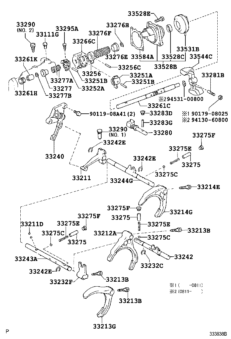  YARIS ASIA |  GEAR SHIFT FORK LEVER SHAFT MTM