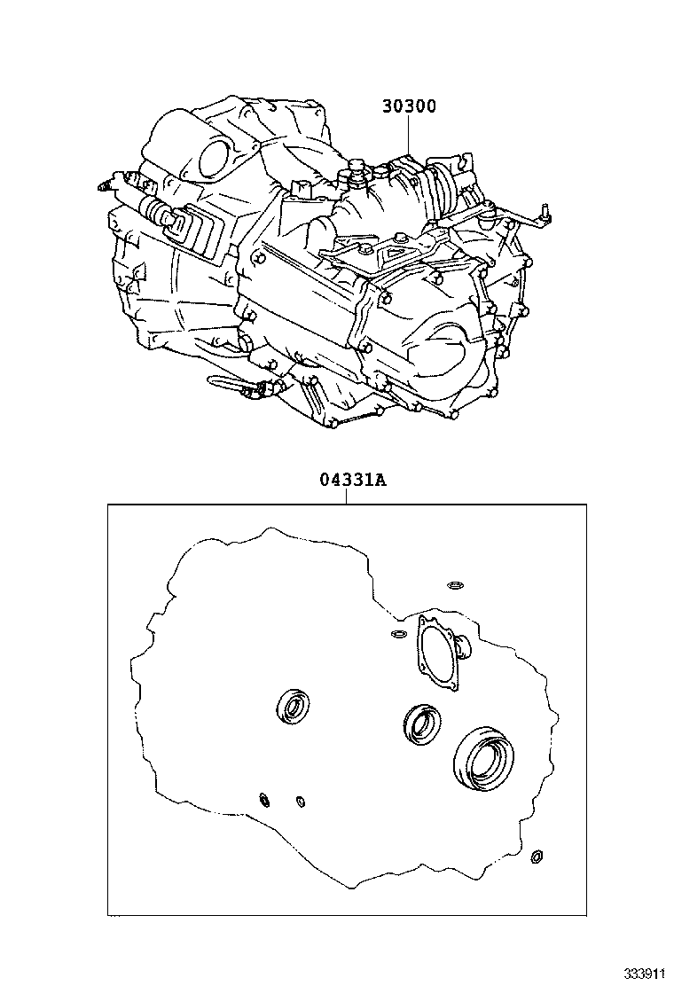 RAV4 CHINA | TRANSAXLE OR TRANSMISSION ASSY GASKET KIT MTM
