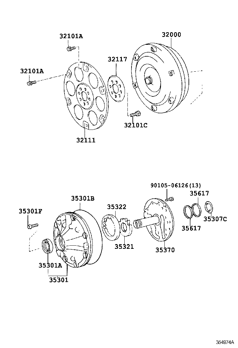  HIACE |  TORQUE CONVERTER FRONT OIL PUMP CHAIN ATM