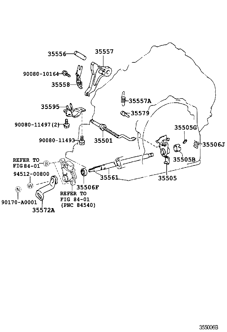  AVALON |  THROTTLE LINK VALVE LEVER ATM