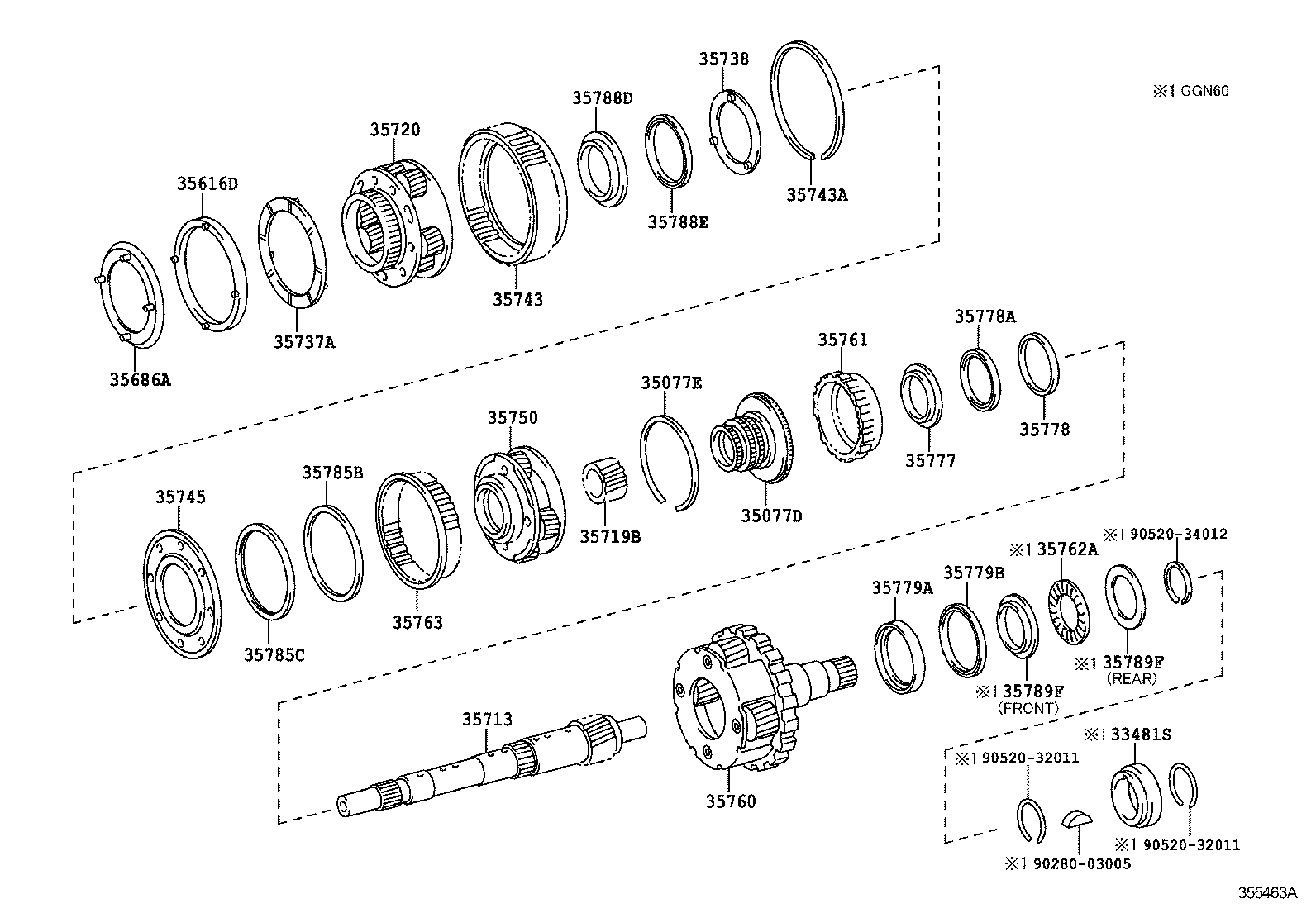  FORTUNER |  PLANETARY GEAR REVERSE PISTON COUNTER GEAR ATM