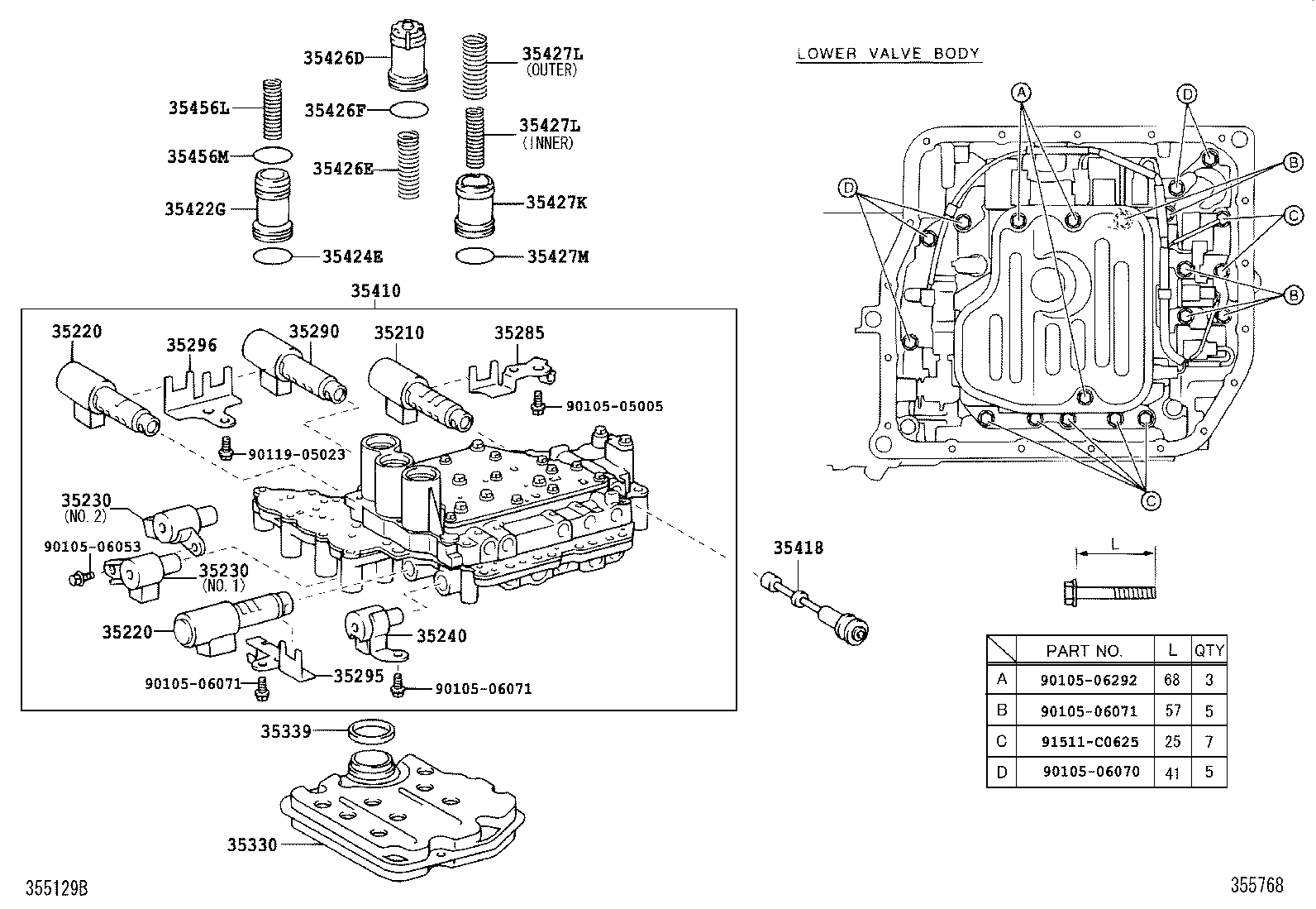 CAMRY CHINA |  VALVE BODY OIL STRAINER ATM