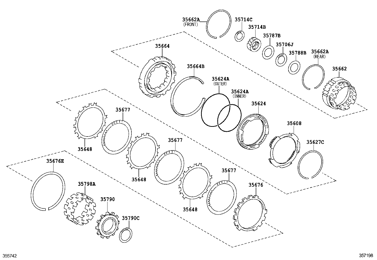  CAMRY CHINA |  CENTER SUPPORT PLANETARY SUN GEAR ATM