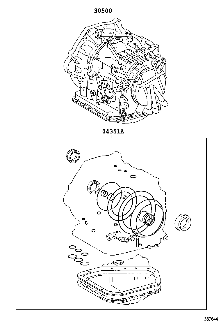  VIOS |  TRANSAXLE OR TRANSMISSION ASSY GASKET KIT ATM