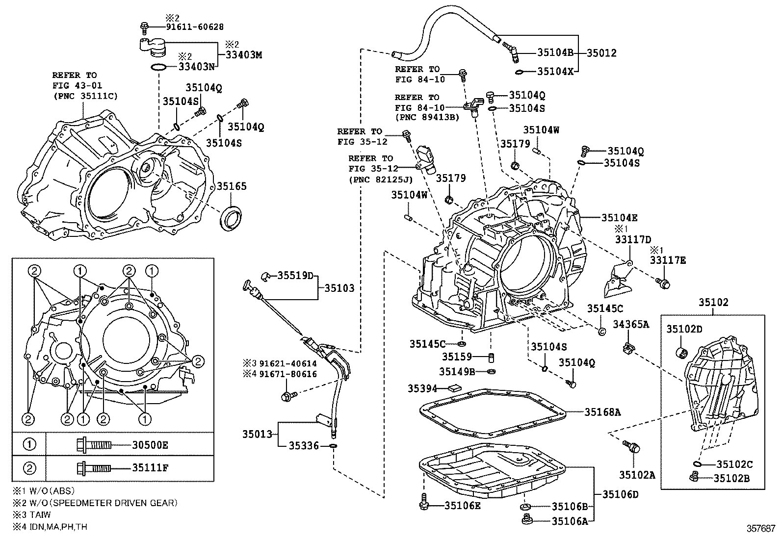  YARIS ASIA |  TRANSMISSION CASE OIL PAN ATM