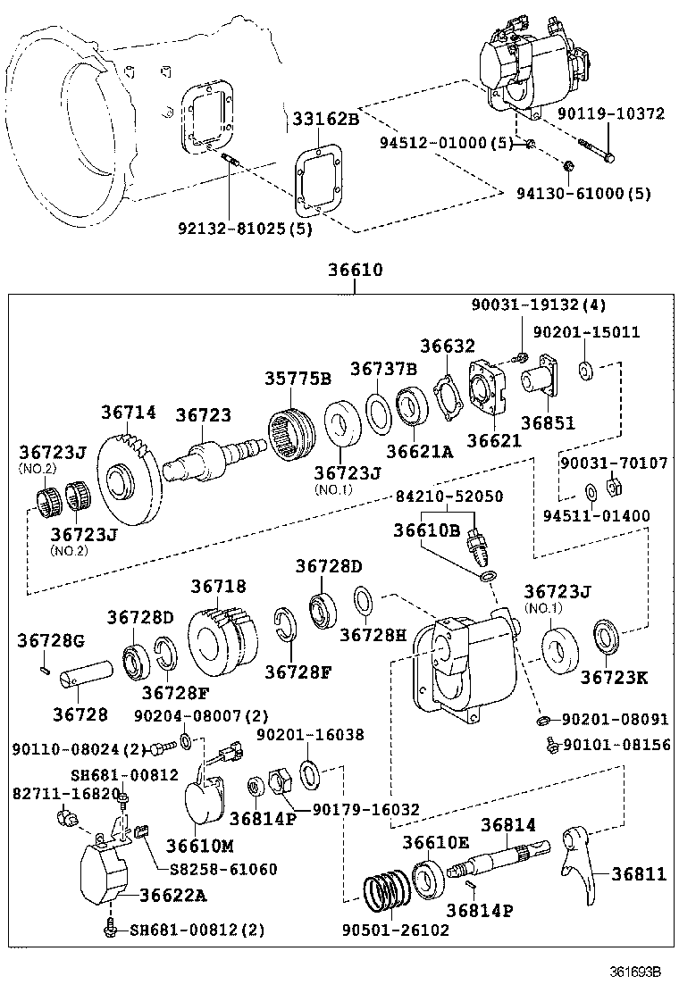  DYNA |  POWER TAKE OFF CASE GEAR