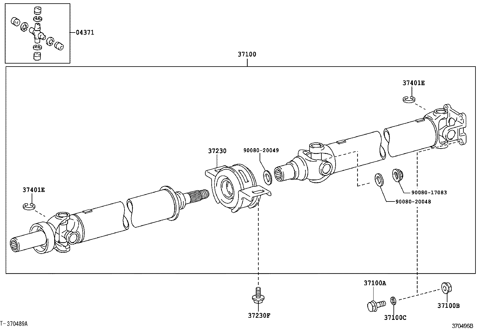 FORTUNER | PROPELLER SHAFT UNIVERSAL JOINT
